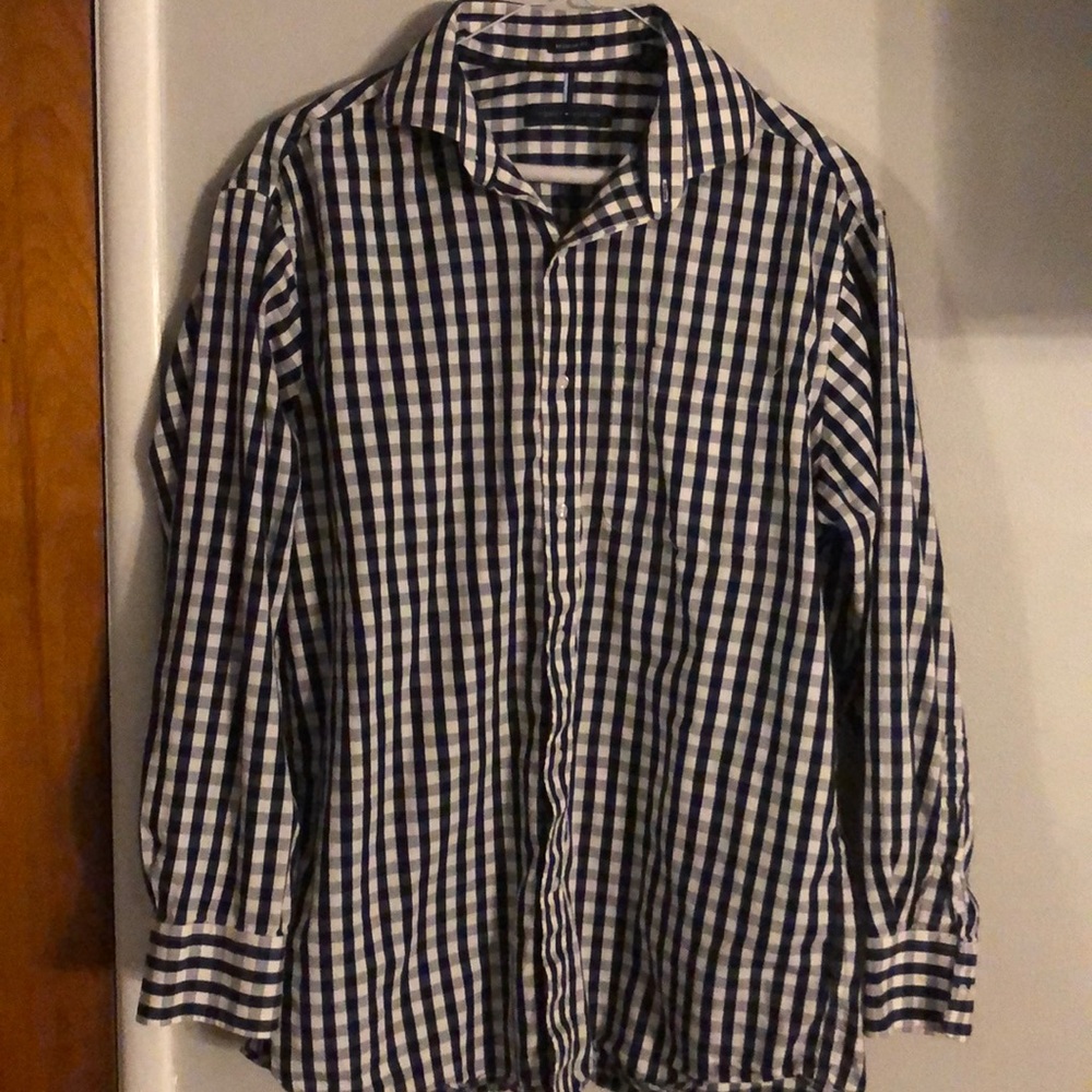 Tommy Hilfiger Striped Blue and White Shirt